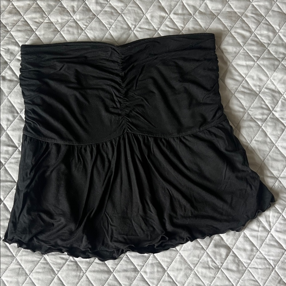Hollister frill mini skirt in black